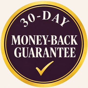 30-day money-back guarantee seal